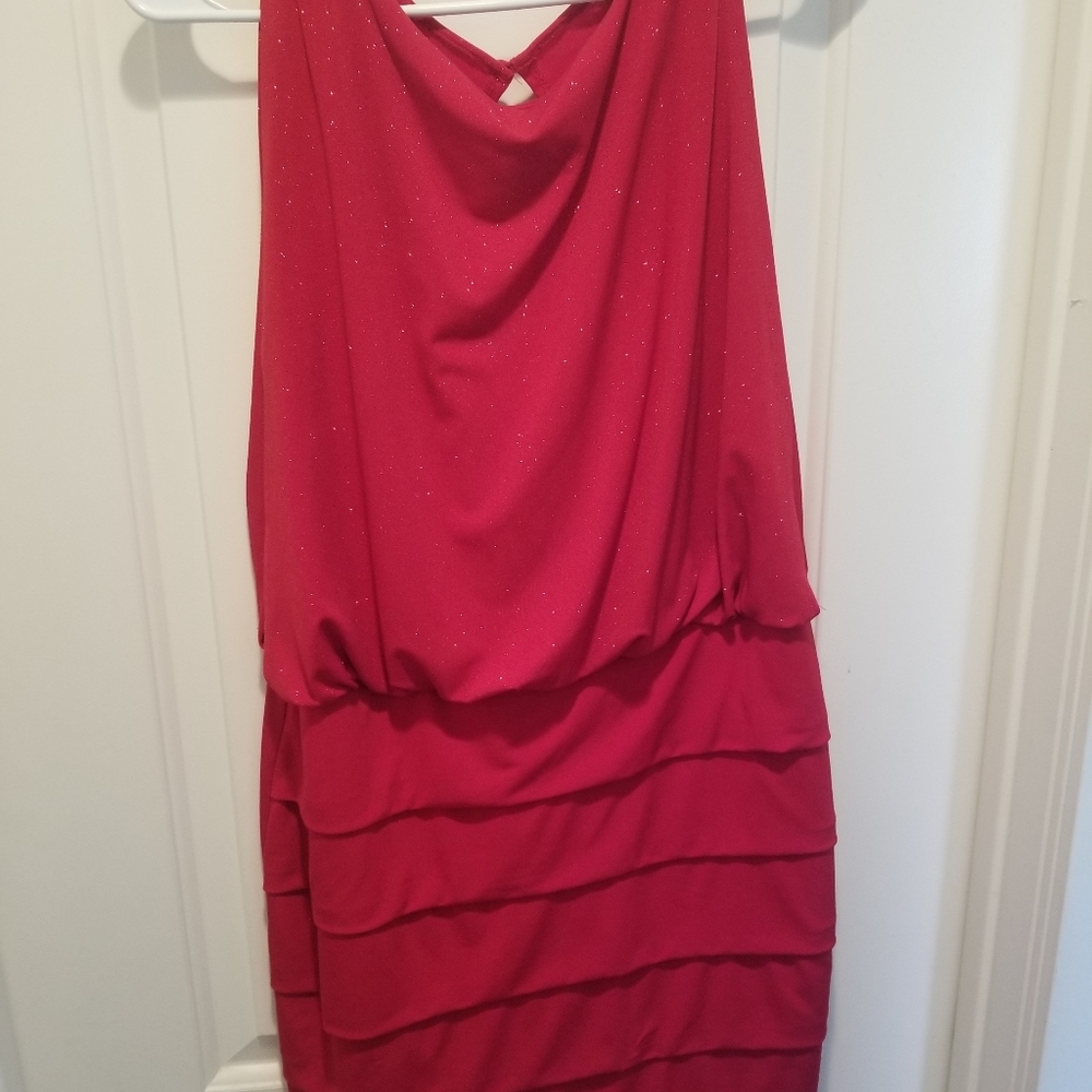 Fitted Red Dress Size 10